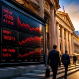 Le CAC 40 recule de 0,8% sous l'effet du pétrole et des avertissements sur l'IA