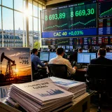 Le CAC 40 atteint un nouveau double record mais reste pratiquement stable
