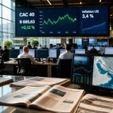 Le CAC 40 progresse légèrement, soutenu par un infléchissement de l'inflation américaine