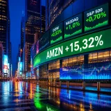 Wall Street termine en hausse, Amazon grimpe vivement après des résultats jugés solides