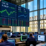 Le CAC 40 termine faiblement en hausse sur fond de risques géopolitiques et de prudence des investisseurs