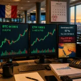 Bitcoin stabilisé autour de 64 300 $; l’Ethereum surperforme avant la Fed