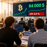 Bitcoin grimpe au‑dessus de 64 000 $ après une baisse inattendue de l'inflation américaine