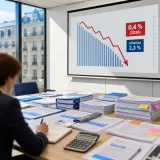 Croissance : l'INSEE abaisse sa prévision 2026 à 0,4 %, un coup dur pour le déficit et le pouvoir d'achat