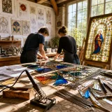 Vitrail : comment un couple d’artisans préserve et transmet un savoir-faire local