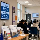 Le chômage recule à 9,5% au T2 2026, mais les 15‑24 ans restent massivement exclus du marché du travail