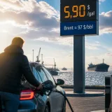 Les tensions US‑Iran font rester le pétrole près de 97$ le baril et remontent le coût du carburant