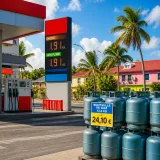 En Martinique au 1er août 2026 : gazole +0,01€ le litre, bouteille de gaz 12,5 kg -0,89€