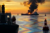Un incendie près d'Hormuz relance une légère hausse du pétrole, malgré un surplus d'offre