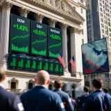 Wall Street grimpe fortement, soutenue par des résultats d'entreprises et l'espoir d'un apaisement au Moyen-Orient