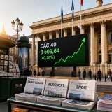 Le CAC 40 dépasse les 8 500 points grâce à Saint‑Gobain, Euronext et Engie