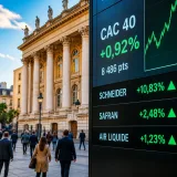 Le CAC 40 reprend 0,92% porté par Schneider Electric, banques et résultats mixtes