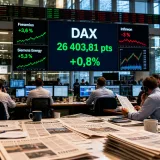 Le DAX franchit un pic historique à 26 403,81 pts, porté par des résultats d'entreprises et la décrue du pétrole