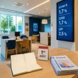 Le taux du Livret A relevé à 1,7 % à compter du 1er août