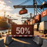 Washington instaure des droits de 50 % sur 20 milliards de dollars de produits canadiens, relançant les tensions commerciales