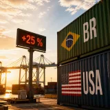 Les États-Unis imposent des droits de 25 % sur de nombreux produits brésiliens, élargissant les risques pour le commerce mondial