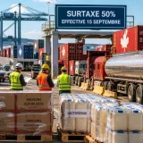 Les États-Unis interdisent des importations canadiennes et appliquent une surtaxe de 50% à partir de septembre