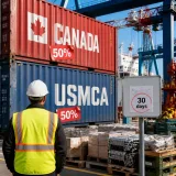Washington décrète des droits de douane de 50 % sur de nombreux produits canadiens — tensions commerciales accrues