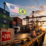Les États-Unis instaurent un surtaxation de 25% sur plusieurs exportations brésiliennes, Brasília menace de riposter