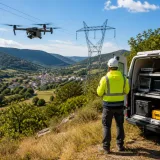 Enedis mobilise des drones de Drone Volt pour des opérations de maintenance à Pont-de-Montvert du 17 au 21 août