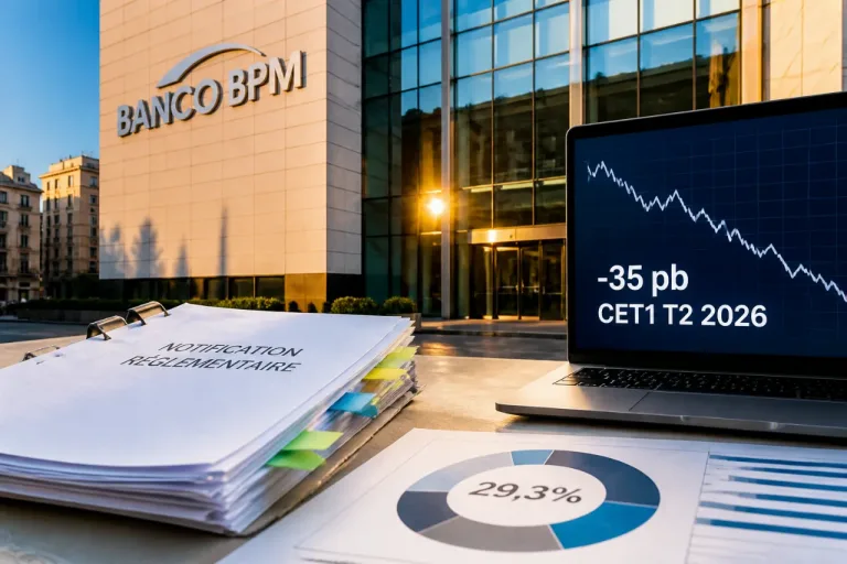 Crédit Agricole grimpe à 29,3% de Banco BPM, avec un impact de -35 pb sur son CET1