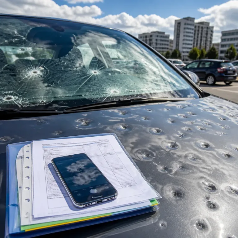 Grêle sur la voiture : les réflexes d'assurance à connaître avant et après l'orage