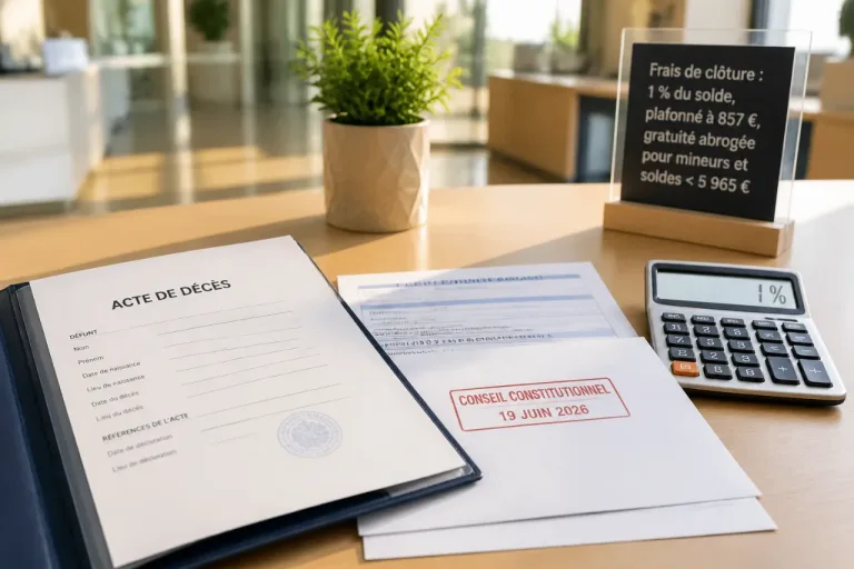 Frais bancaires en cas de décès: le Conseil constitutionnel rétablit la facturation pour comptes modestes et mineurs
