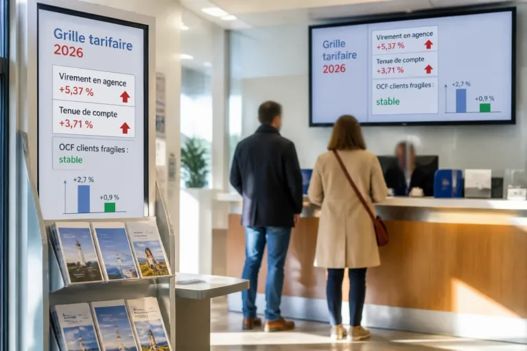 Tarifs bancaires 2026: hausse de 2,7 % sur un an, bien au-dessus de l’inflation
