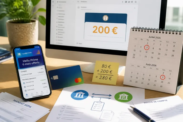Hello bank! muscle l’acquisition: jusqu’à 280 € et 6 mois offerts sur Hello Prime