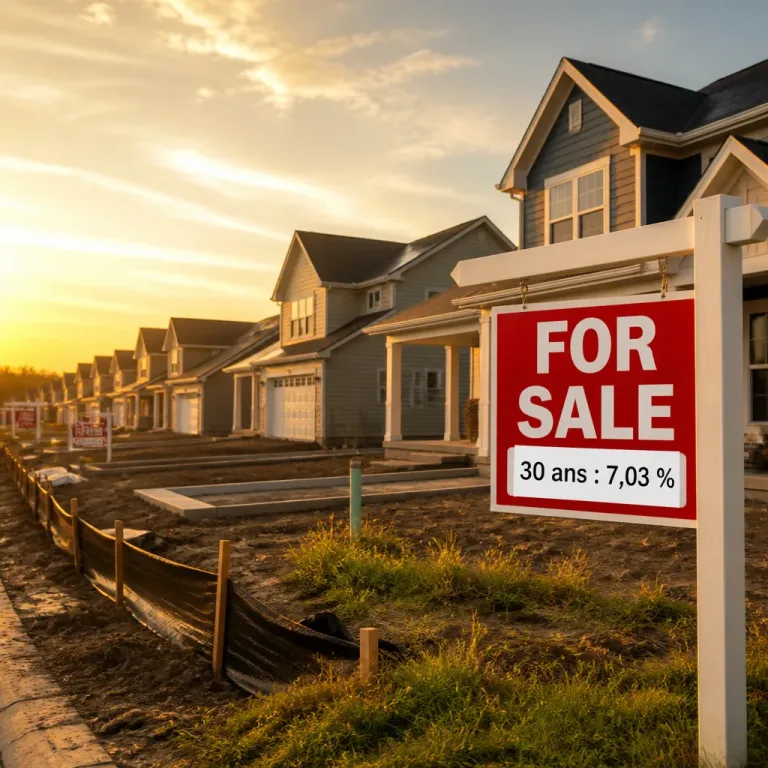 Les taux des prêts immobiliers à 30 ans aux États-Unis dépassent 7 % et pèsent sur le marché