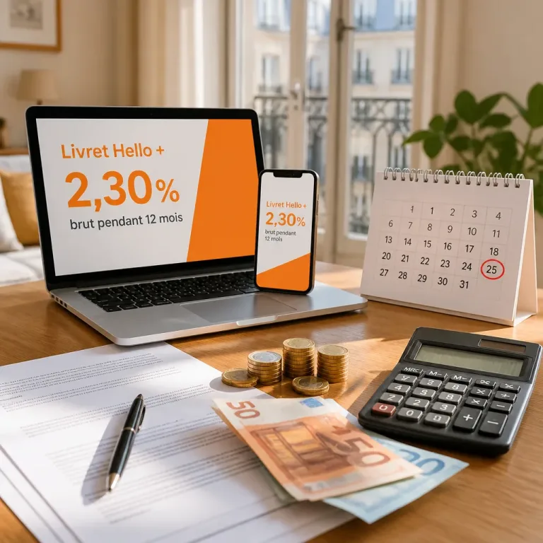 Hello bank! propose 2,30% brut pendant un an sur le Livret Hello + (jusqu'à 50 000 €)