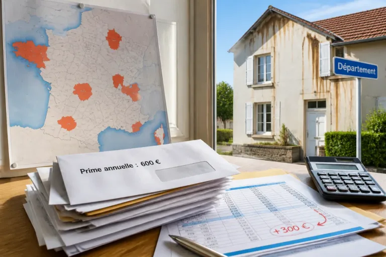 Les disparités départementales creusent les primes : l’assurance habitation peut dépasser 600 € par an