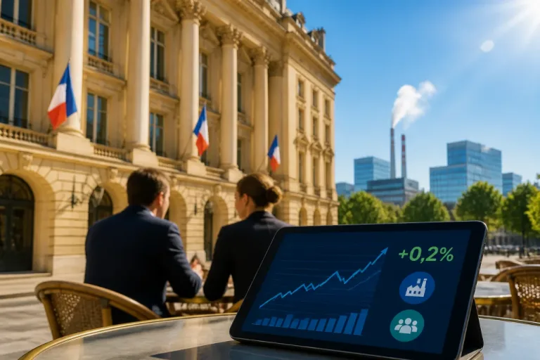 La Banque de France relève sa prévision de croissance au 2e trimestre à 0,2%