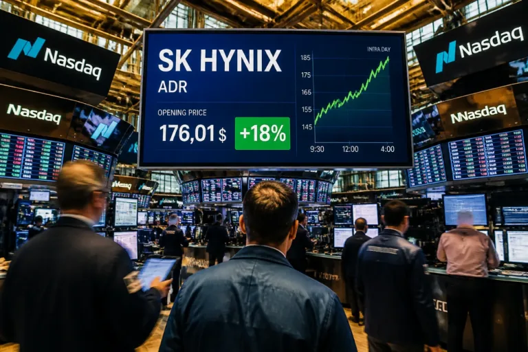 SK Hynix débarque sur le Nasdaq : une opération de 26,5 Md$ qui capte l'attention des marchés