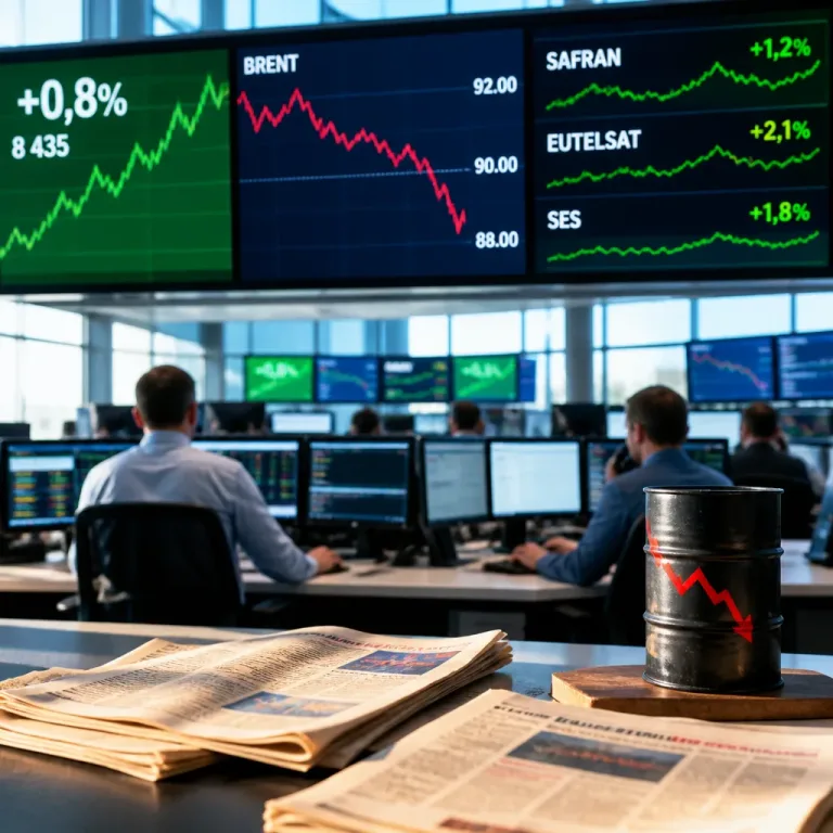 Le CAC 40 reprend de la vigueur tandis que le baril reflue sous les 90 dollars