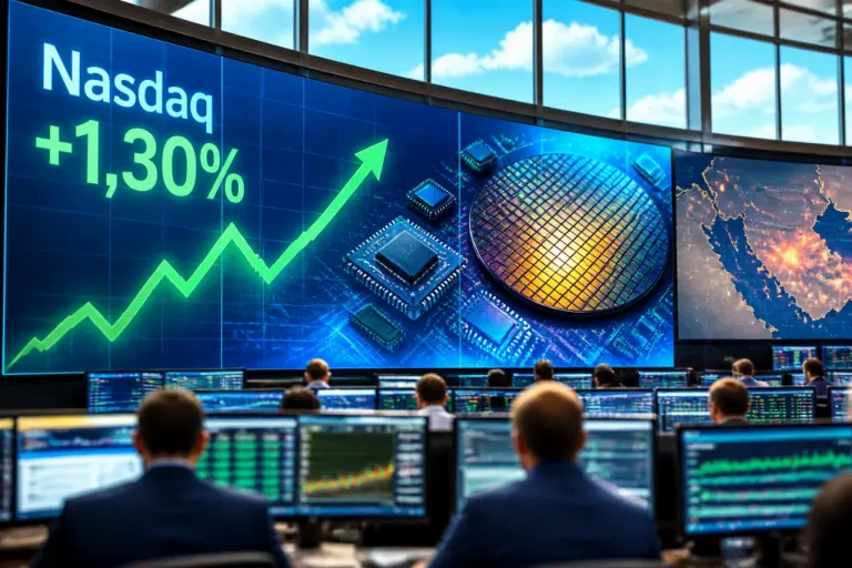 Le Nasdaq bondit, le rallye des puces l'emporte malgré les tensions Iran‑États‑Unis