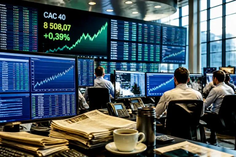 Le CAC 40 progresse, stimulé par l'anticipation d'un assouplissement monétaire américain
