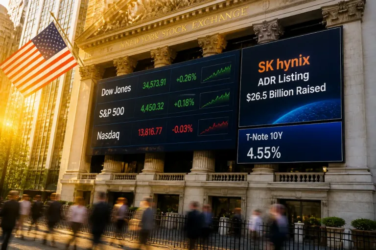 Wall Street prudente avant la saison des résultats, SK hynix fait son entrée à New York