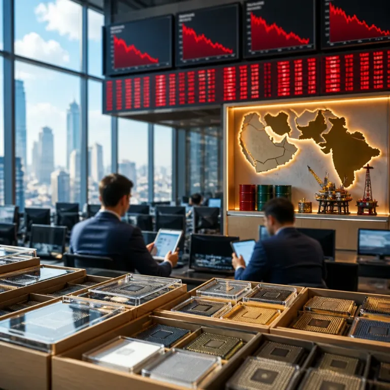 Les indices mondiaux reculent : la tech et les tensions au Moyen‑Orient pèsent, le pétrole bondit