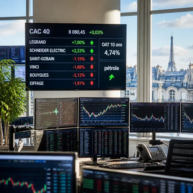 CAC 40 : Legrand et Schneider soutiennent Paris alors que le taux à dix ans frôle 4,74%