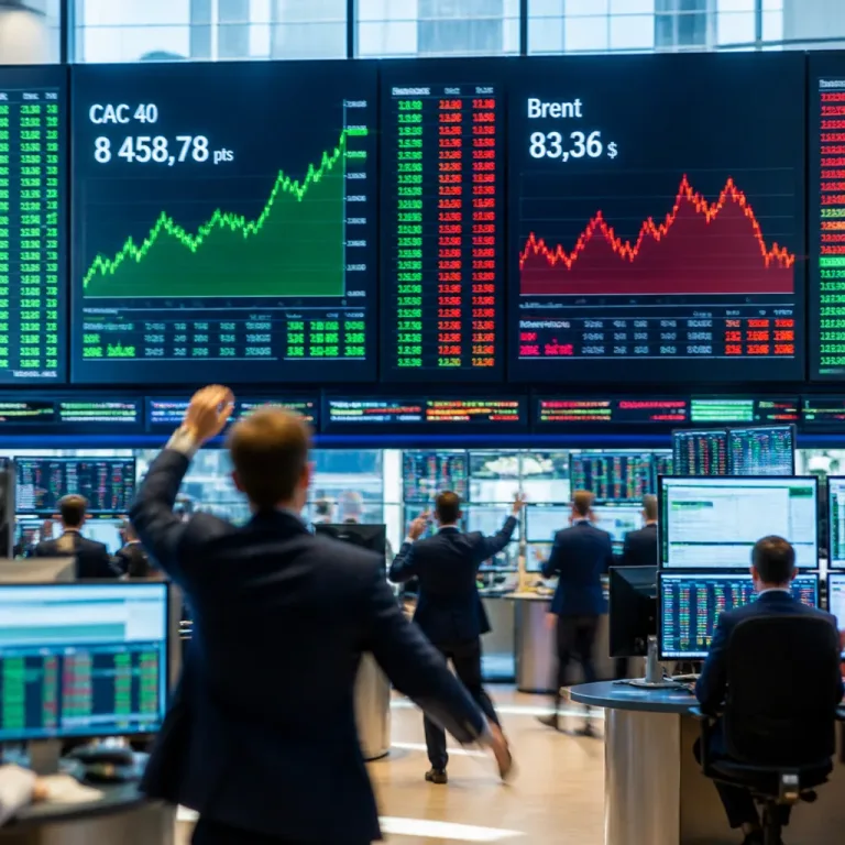 Le CAC 40 profite de la baisse du pétrole et d'un repli vers les valeurs sûres