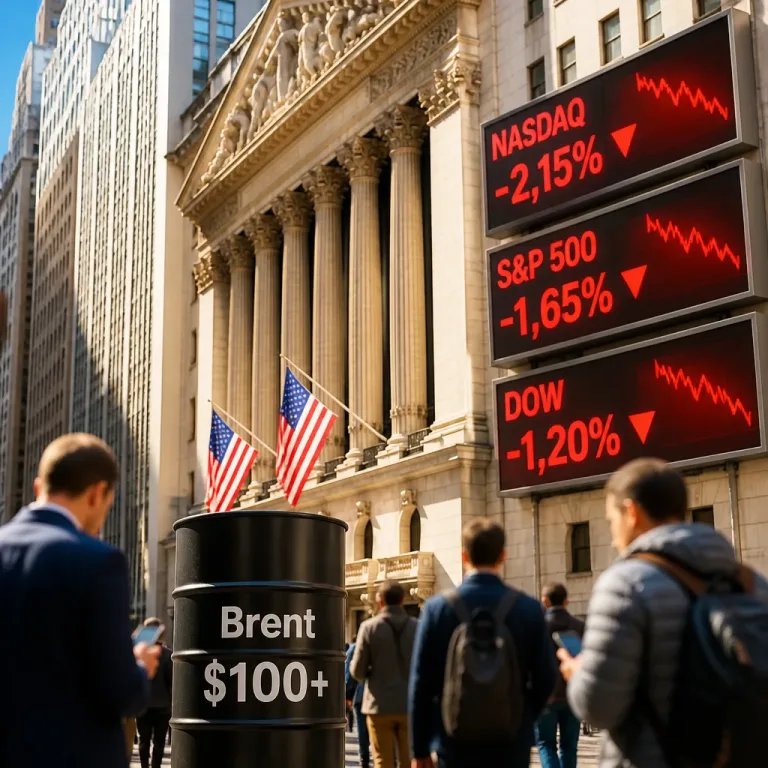 Wall Street recule après des résultats tech décevants et le pétrole repasse au‑dessus de 100 $