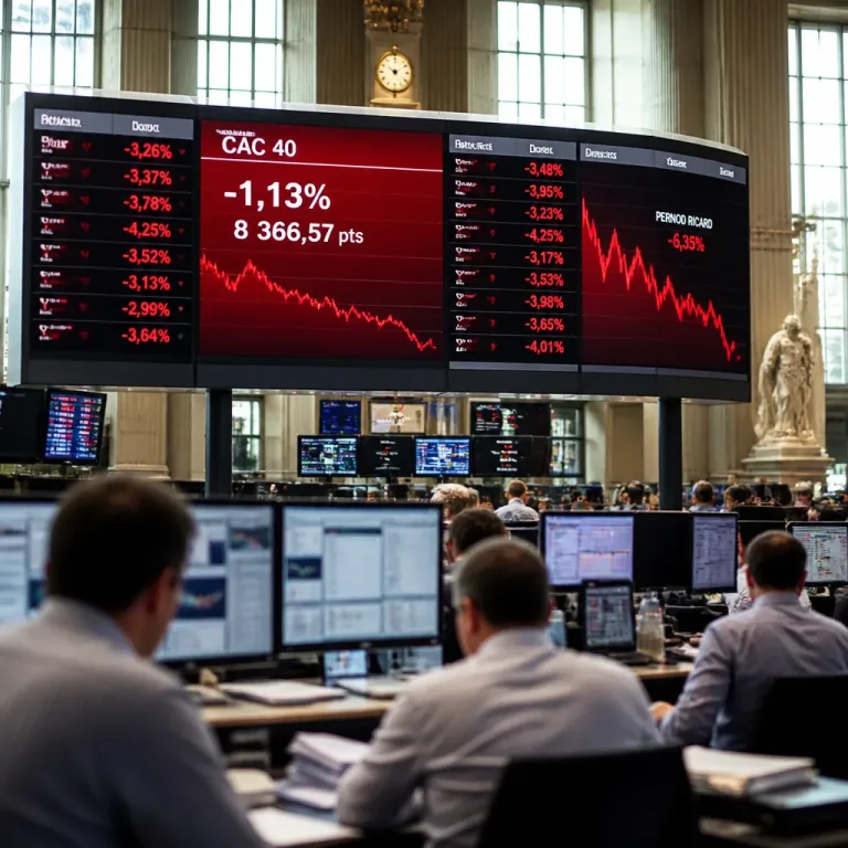 Le CAC 40 glisse, les banques françaises sous pression avant la procédure budgétaire