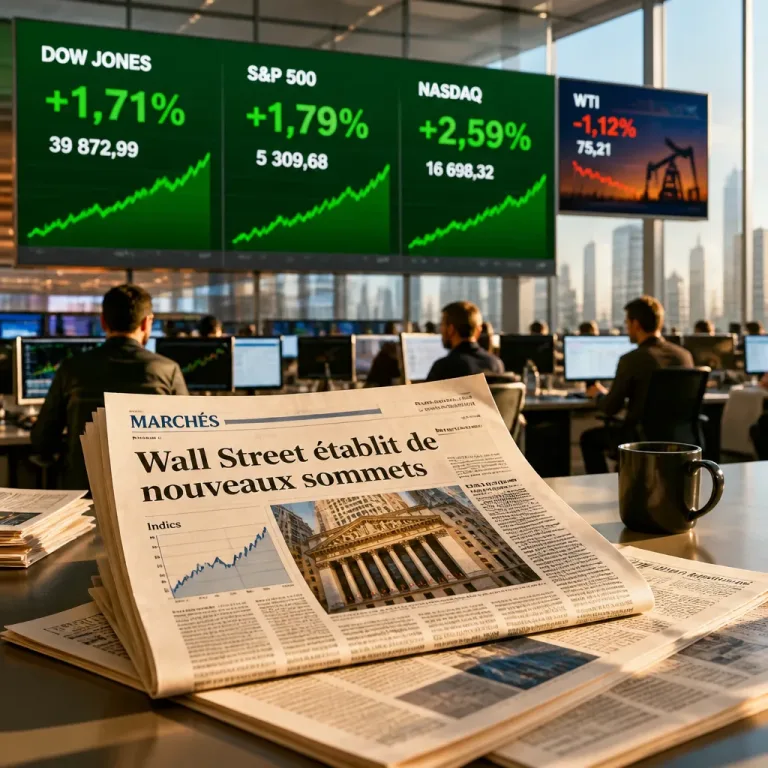 Wall Street établit de nouveaux sommets, portée par des résultats et la détente géopolitique