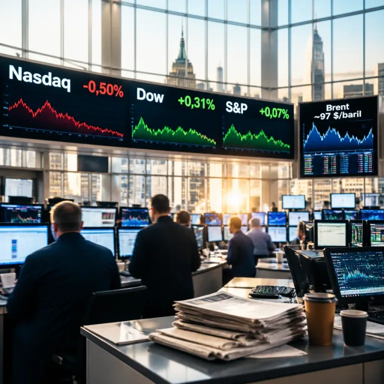 Wall Street hésitante : pétrole en repli, tech sous pression et nouveaux droits de douane scrutés