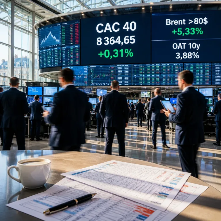 Le CAC 40 progresse légèrement malgré la hausse du pétrole et les incertitudes géopolitiques