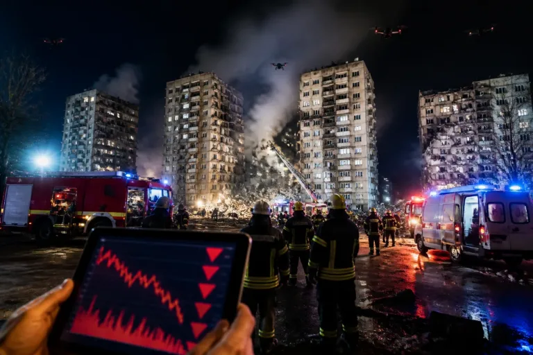 Au moins sept morts à Kyiv après une nouvelle attaque russe, la capitale touchée par des missiles et des drones