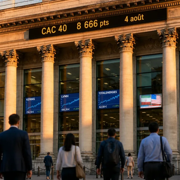 Le CAC 40 franchit de nouveaux sommets, porté par les résultats d'entreprises et l'espoir d'un apaisement au Proche‑Orient