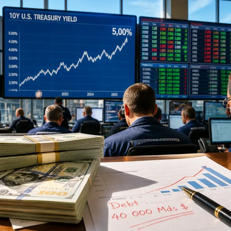 Les rendements du Trésor américain flirtent avec 5% : quels effets pour les marchés et l'économie ?