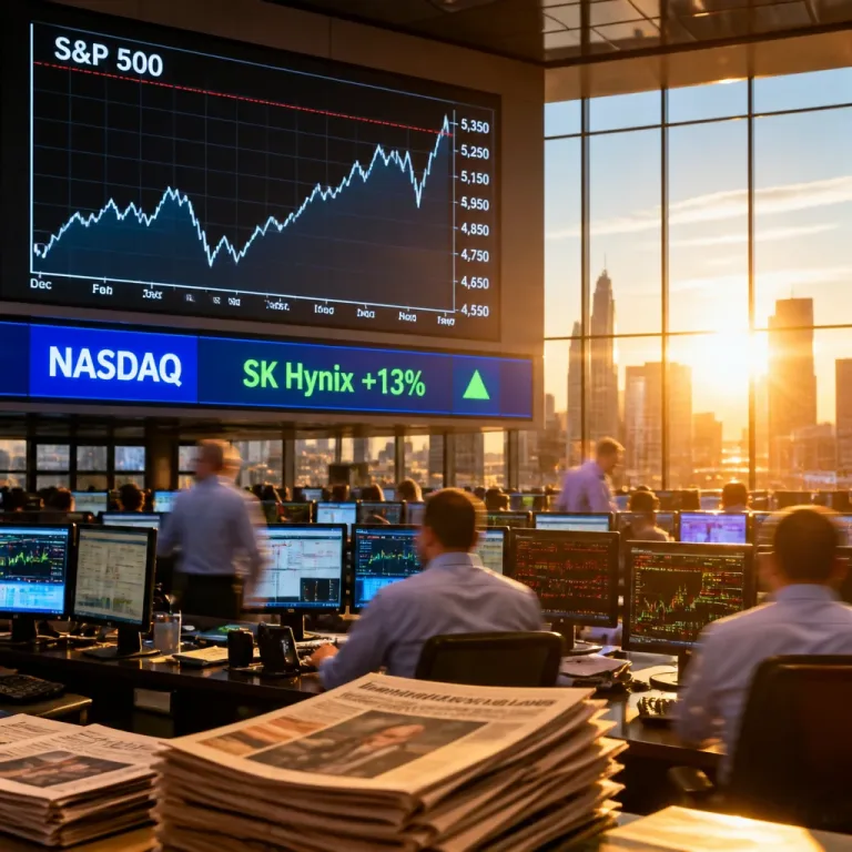S&P 500 proche de son record, SK Hynix propulse l'optimisme avant la saison des résultats
